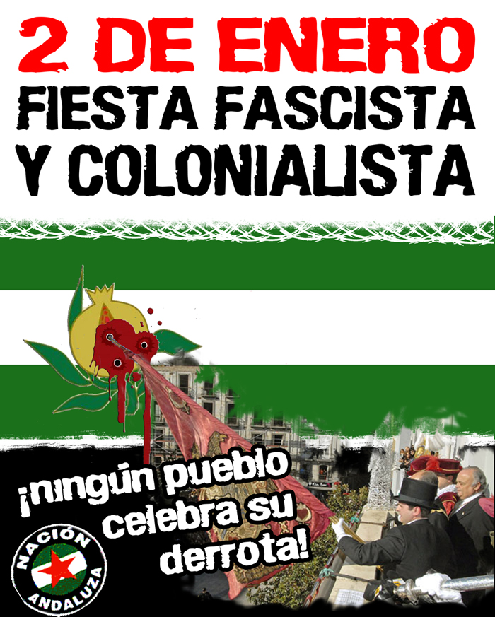 El 2 de enero en Granada «ensalza una visión colonial de Andalucía al representarnos como pueblo&nbsp;conquistado»