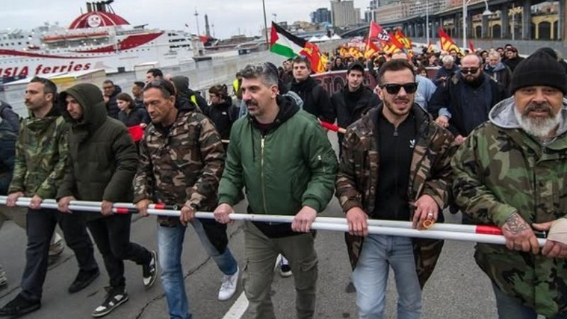 Estibadores de Europa y el Mediterráneo convocan una huelga contra la economía de guerra para el 6 de&nbsp;febrero