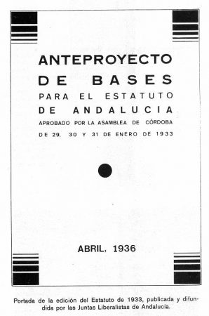 Un 31 de enero se aprueban el Anteproyecto de bases para el Estatuto&nbsp;andaluz