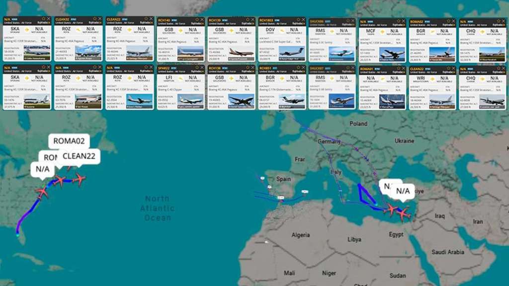 EEUU utiliza Andalucía (bases de Morón y Rota) para amenazar con sus aviones militares a&nbsp;Irán