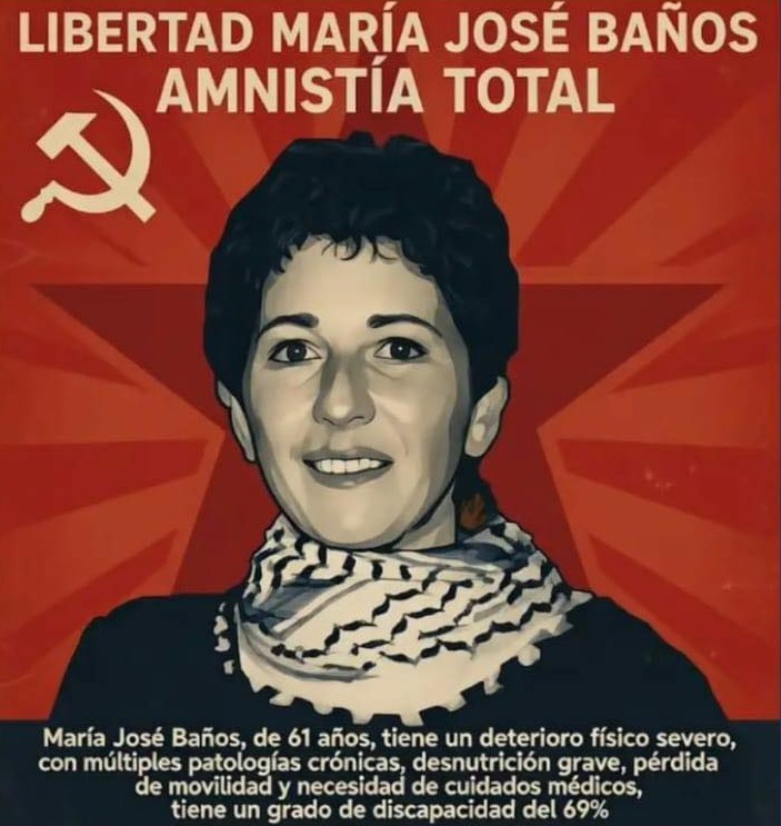 Presos políticos de A Lama comienzan ayuno de un día a la semana exigiendo la libertad de María José&nbsp;Baños