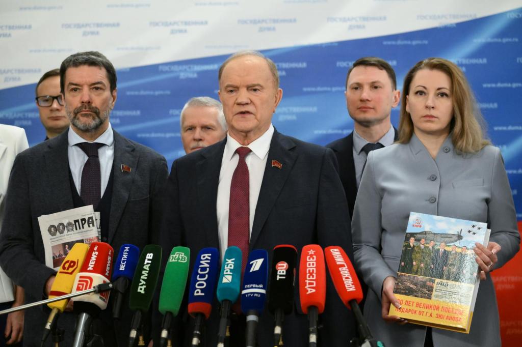 Zyuganov (PCFR) denuncia acciones contra los comunistas: «¡Debemos rechazar las provocaciones que dividen el&nbsp;país!»