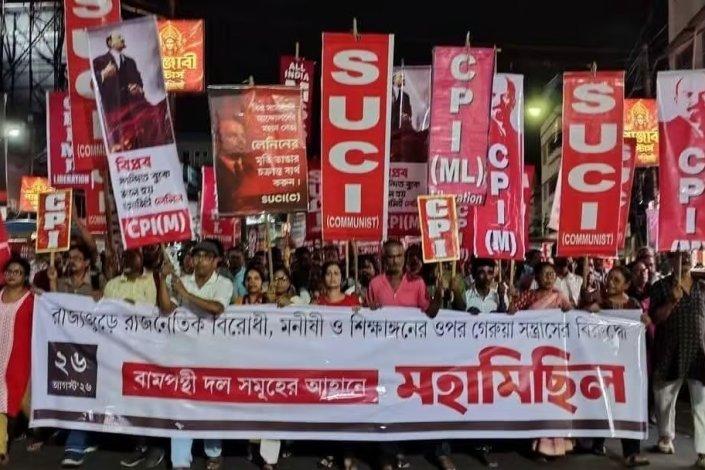 Grandes protestas en Bengala Occidental (India) contra ataques de la ultraderecha a instituciones educativas y&nbsp;activistas